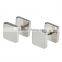2 Pairs Faux [Fake] Cheater Style Steel 18G Square Plug Look Earlet Standard Earrings