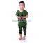 2016 popular army green short sleeve T-shirt with black cross print on the front baby clothes hipster boys clothing