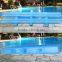 Blue crystal swimming pool overflow grating