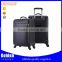 PU materical black color luggage bag big capacity trolley luggage bag