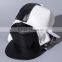 HOT sale Classic black white colors PU leather Snapback Hiphop Hats Adjustable trucker Baseball outdoor sports women men Caps