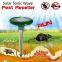 Ultrasonic waves solar power outdoor garden mouse gopher rpdent mole repeller