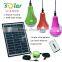 Solar Powered portable Led mini home lights with multi-purpose USB Charger