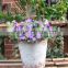 2016 Garden Decoration Popular in Europe Round Metal Garden Flower Planter Pot with Antique Emboss
