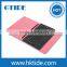 Foldable pink 10" tablet case keyboard with sensitive touchpad air mouse