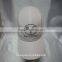 Custom white mirco sports hats embroiderd logo