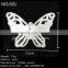 ABS resins flatback buttfly shape embellishment rhinestone accessory of hair bow