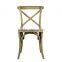 China manufacturer offer antique dining wooden cross rest chair