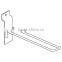 Metal Double Wire U-shape Slatwall Display Hook