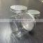 China 250g 300g 400g Pet Jars With Aluminum Lid Clear Pet Jar