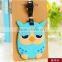 The cartoon silicone PVC luggage tag