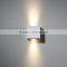 pure aliminum modern 2*1w led surface wall light & up and down led wall lamp