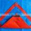 Super Strong Custom Orange Tarps 6' x 8',Heavy Duty Orange Poly Tarps With UV Treated