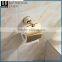 No.11800 Modern design Zinc alloy Gold finishing Wall mounted Ceramic Bathroom accessory set