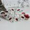 MYLOVE Unique Hair Accessory Vintage Red Crystal White Lace Hairpins