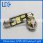 car accessories 39mm 5730 6 smd festoon light canbus led