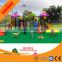 Kids amusement and fitness big plastic slide equipment with CE certificate
