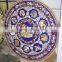 Lapis Lazuli Marble Inlay Table Top, Inlaid Semi Precious Stone Table Top
