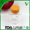 PET beverage round clear 100ml wide mouth plastic bottle