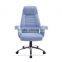 HomCom Light Blue High Back Fabric Executive Office Chair