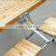 Outsunny Portable Folding Wooden Outdoor Camp Suitcase Picnic Table w/ 4 Seats