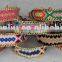 Wholesale weave bracelet with metal chain ,adjustable bracelet friendship handmade bracelet wholesale
