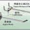metal chrome slatwall plate retail hook display