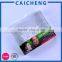 Small cheap foldable clear hard plastic packaging box