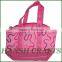 Printed jute bag ladies fashionable printed jute bag 2015 hot sale shopping bag