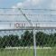 PVC coated Barbed wire, barbed wire factory on top of fence/Security Fence with Barbed Wire/chain link fence top barbed wire