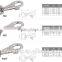 Zinc Alloy Diecast Swivel Snap Hook, Nickel Plated