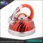 Factory Price Single And Double Bottom Travel Stainless Steel Tea Kettle With Colorful Coating