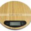 Excellent design bamboo platform digital kitchen scale