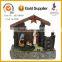 led new design resin christmas village houses ornaments