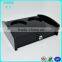 Acrylic 5 star hotel amenity tray, hotel black acrylic amenities tray, bathroom amenities tray