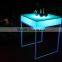 Mult Color Changing Plastic And Stainless Stell Led Table