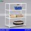 Space saver metal storage shelf with wheels, detachable warehouse storage rack