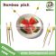Factory Disposable Colored Bamboo decorative skewers