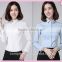 new design made to measure cotton slim fit shirt for lady