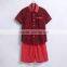 Wholesale Tailored Summer School Plaid Shirt Made Children Shirt