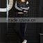 Women wholesale custom yoga jacket with zipper