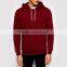 Custom mens red plain pullover hoodies