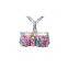 flora print swimsuits,strappy back flounce top with cheeky bottom