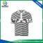 Simple Design Stripe Rid Collar Children Casual Polo T Shirt Wholsale