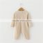Wholesale 100% organic cotton baby clothes newborn romper long sleeves plain blank baby bodysuit
