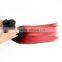 Factory price 1b and red two tone color remy human hair , Brazilian hair