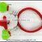 Lingting Different Promotional cute Christmas hair clasp Santa Claus LED decoration for Father Christmas hair