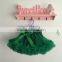MOQ 1PCS Green Ruffle Skirts