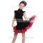 Child Kid High Neck Modern Latin Dance Dress Girls Elegant Performance Skirt Suit