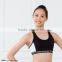 Dance wear two-tone elastic band ladies sports bra